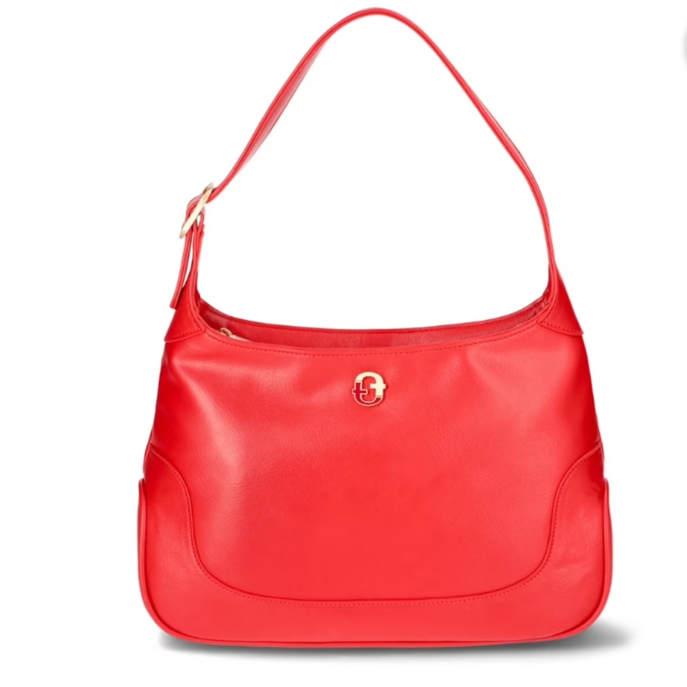 Time and Tru Vibrant Red Shoulder Bag